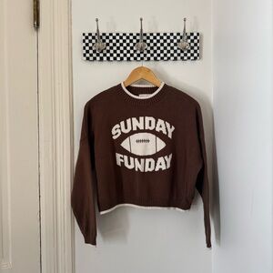 Sunday Funday Cropped Sweater